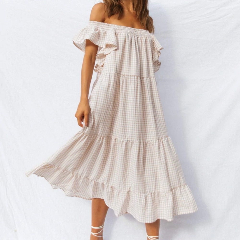 Petal and Pup EACO DRESS - BEIGE